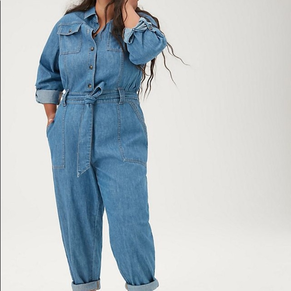 NWOT Pilcro Classic Denim Jumpsuit